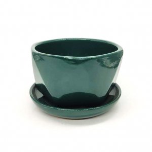 Green Ceramic Planter For Indoor Plant