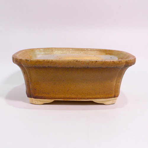 Brown Ceramic Rectangle Pot | Ceramic Pots for Indoor, Living Room, Plants, Flower pots, Gamla, Outdoor | Ceramic Pots Planters for Home Decor