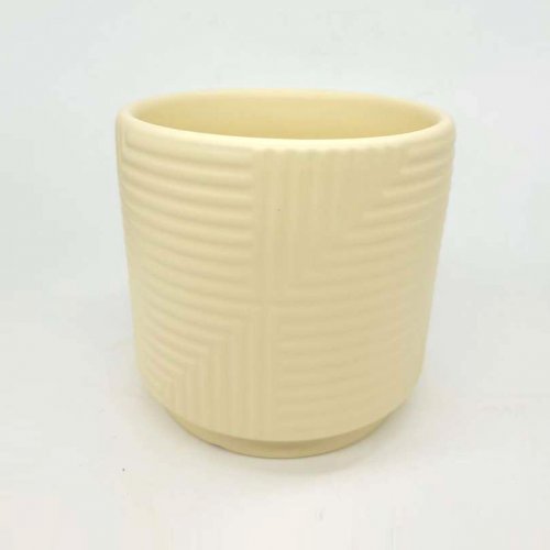 Beige Ceramic Pot