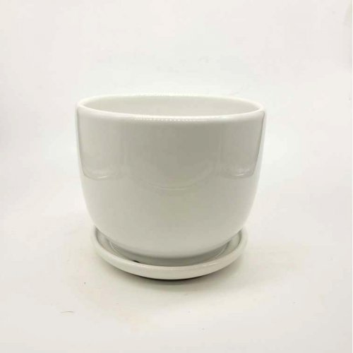 White Handmade Ceramic Pot