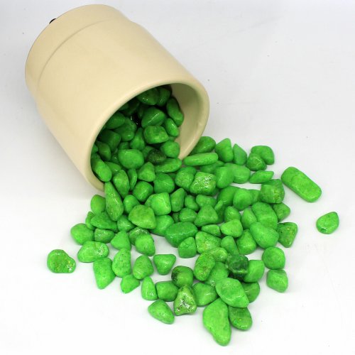 Light Green Pebbles | Attractive Plant Decor Pebbles
