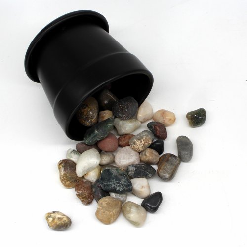 Dark Coloured Marble Stone Pebbles | Decorative Stones
