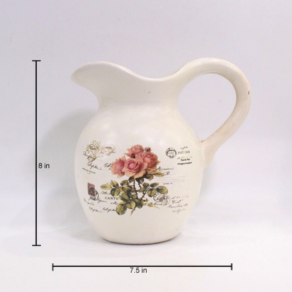 Flower Pot Jar | Flower Vase Antique Showpiece Pot Beautiful Home Office Decor Article