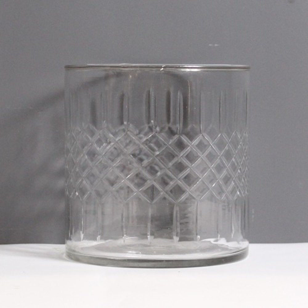 Clear Luster Glass Candle Holder | Glass Vase | For Money Plant | Lucky Bamboo Plant | Elegant Shaped Vase | Flower Pot