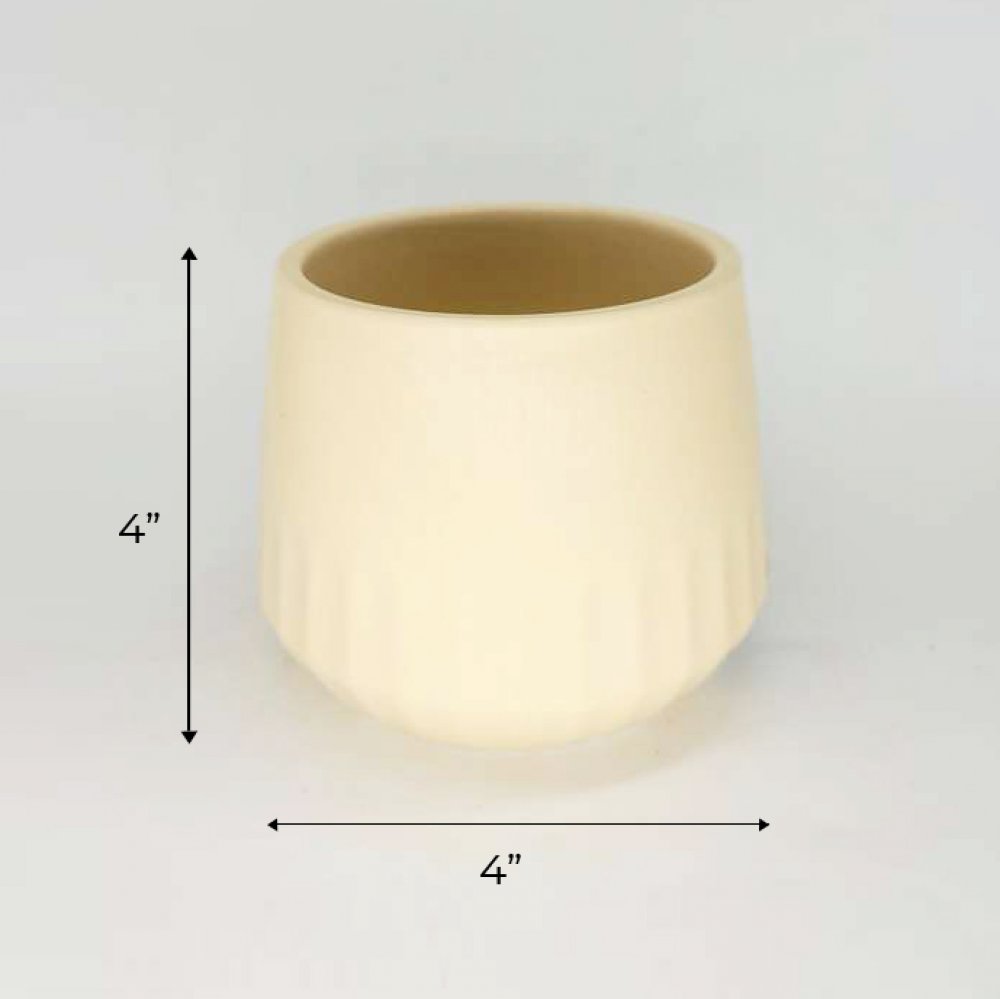 Off White Color Flower Pot